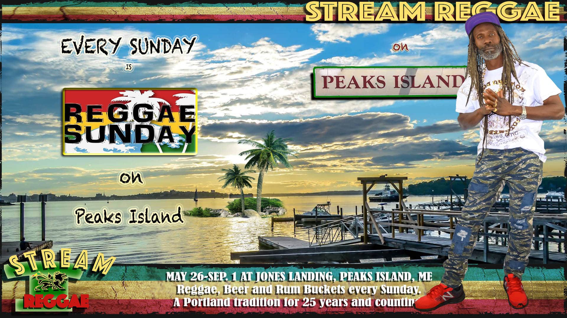 Reggae Sunday on Peaks Island 2022 Silver Therapeutics