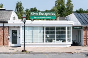 Silver Therapeutics Williamstown, MA Marijuana Dispensary - Outside Signage 2024