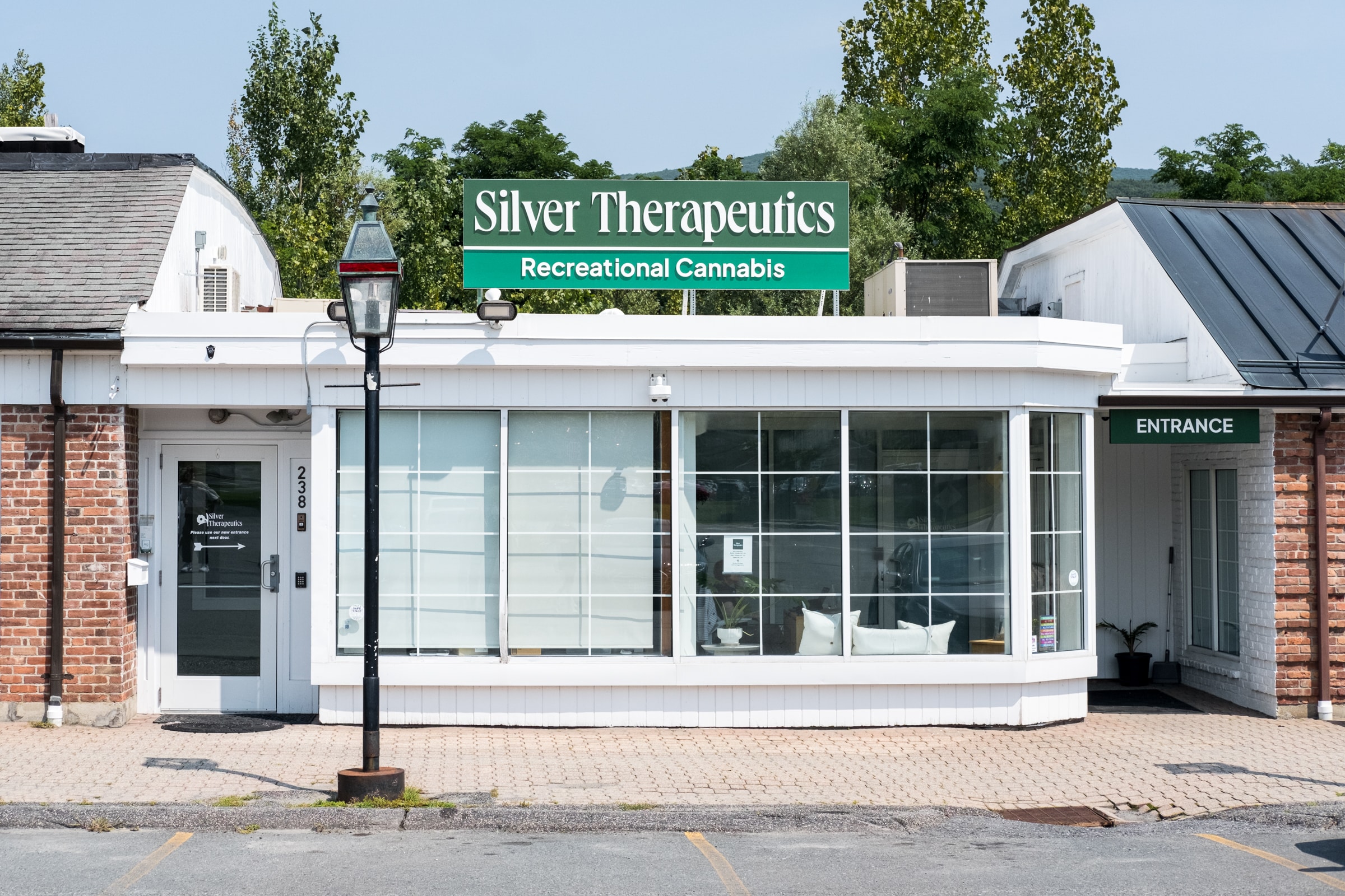 Silver Therapeutics Williamstown, MA Marijuana Dispensary - Outside Signage 2024