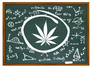 Marijuana Cannabis Weed Pot Formulas Science Inventing New Leaf 3d Illustration